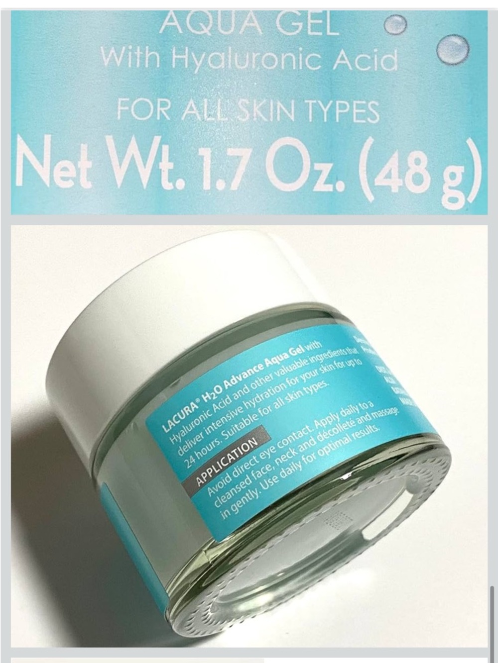 H2O Hydrate Aqua Gel Face Cream - Blue - Picture 5 of 7